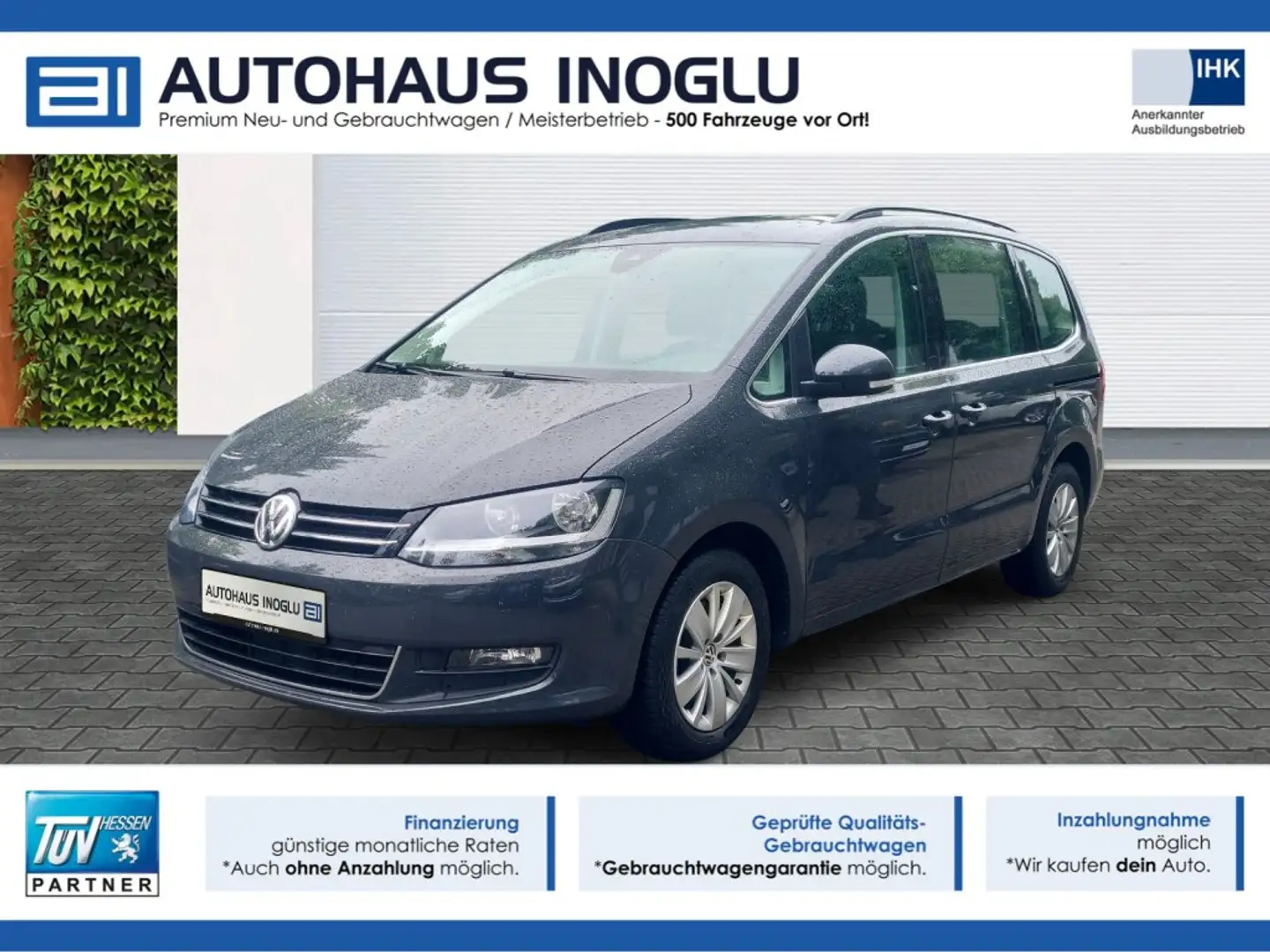 Volkswagen Sharan 1.4 Comfortline BMT 7-Si+Navi+SHZ+DAB+PDC+ Сірий - 1