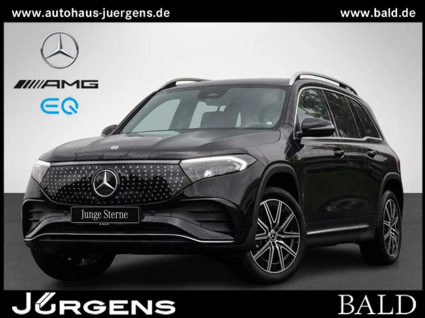 Mercedes-Benz EQB 300 4M AMG-Sport/AHK/HUD/Cam/LED/Totw/Ambi Schwarz - 1