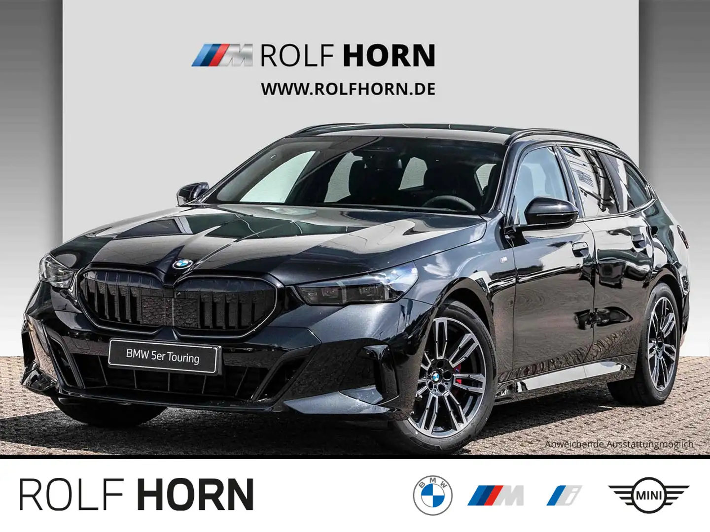 BMW 520 d xDrive M Sport SHZ 360 HUD AHK Pano har/kar Schwarz - 1