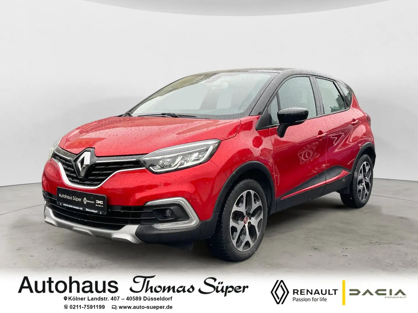 Renault Captur (ENERGY) TCe 90 INTENS *NAVI*LED*KEYLESS*KLIMAAUT* Rot - 1