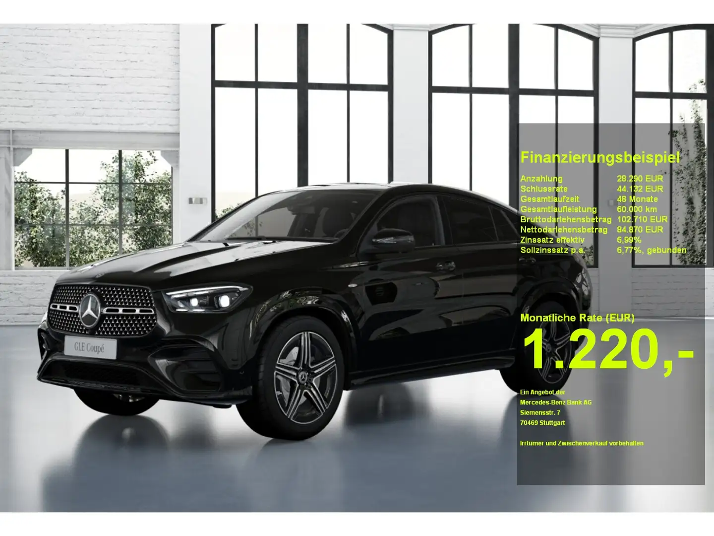 Mercedes-Benz GLE 350 de 4M Coupé #AMG #AHK #HUD #NIGHT #PANO Noir - 1