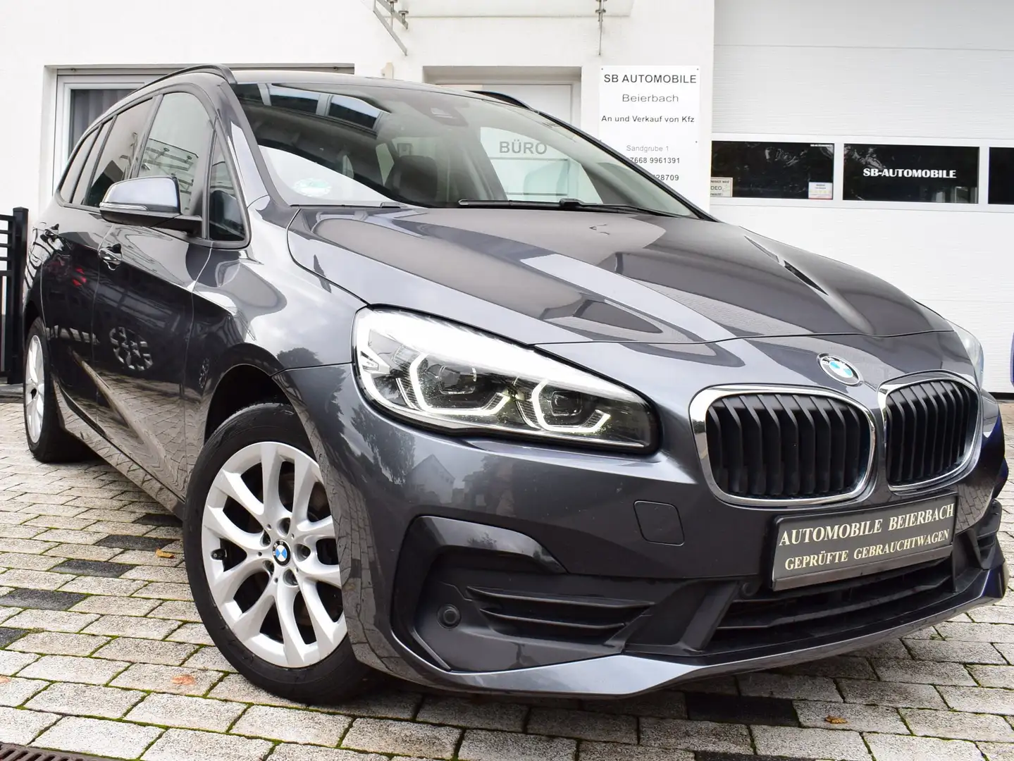 BMW 218 218 d Gran Tourer Aut Advantage/Navi/Cam/Temp/AHK Gris - 1
