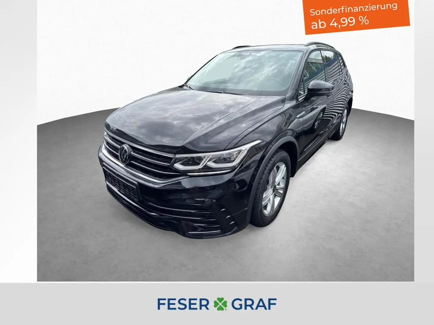 Volkswagen Tiguan Allspace R-Line 2.0l TDI 4M PANO KAMERA NAVI Schwarz - 1