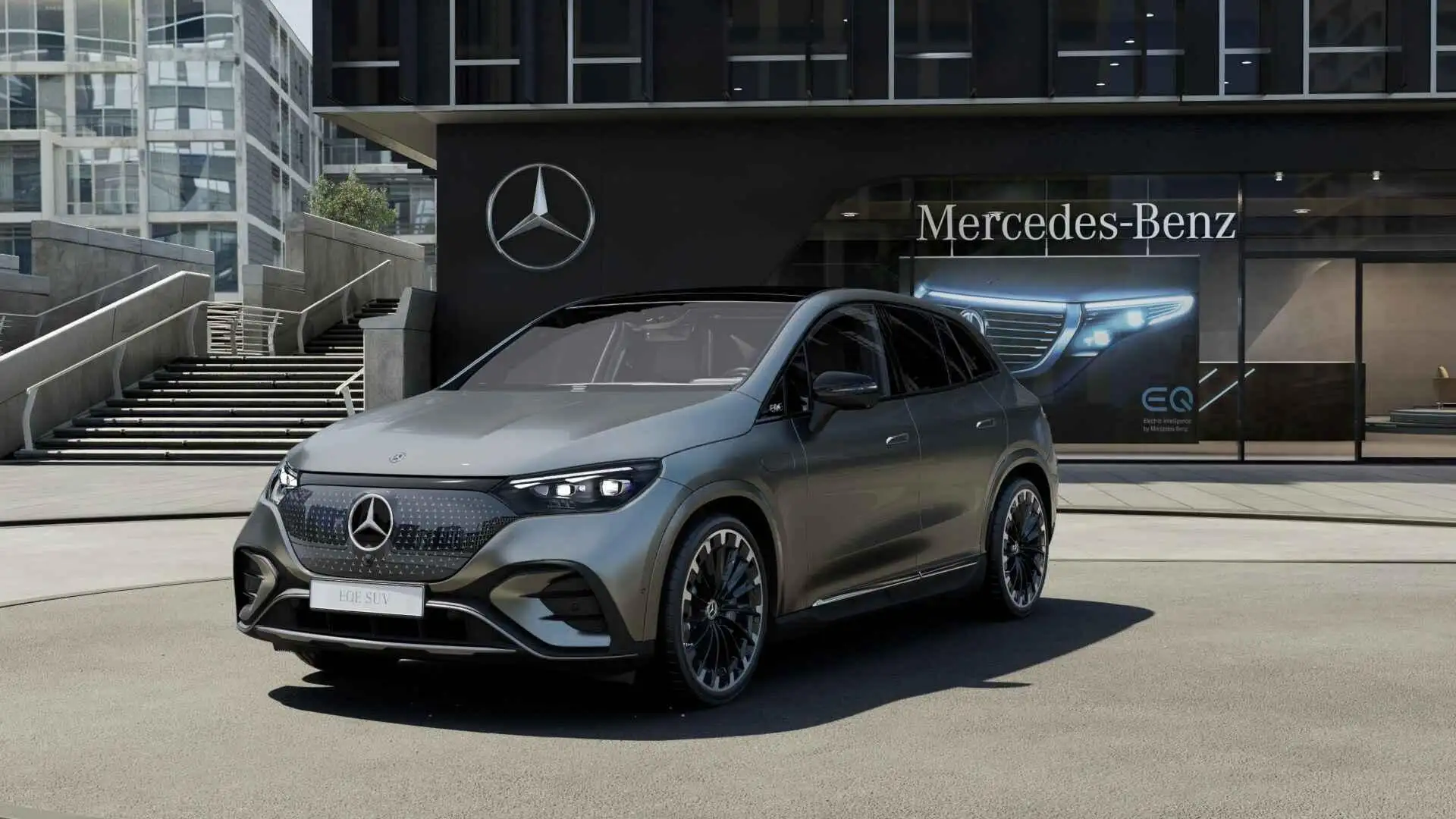Mercedes-Benz EQE SUV 300 Sport Edition 91 kWh Grijs - 1