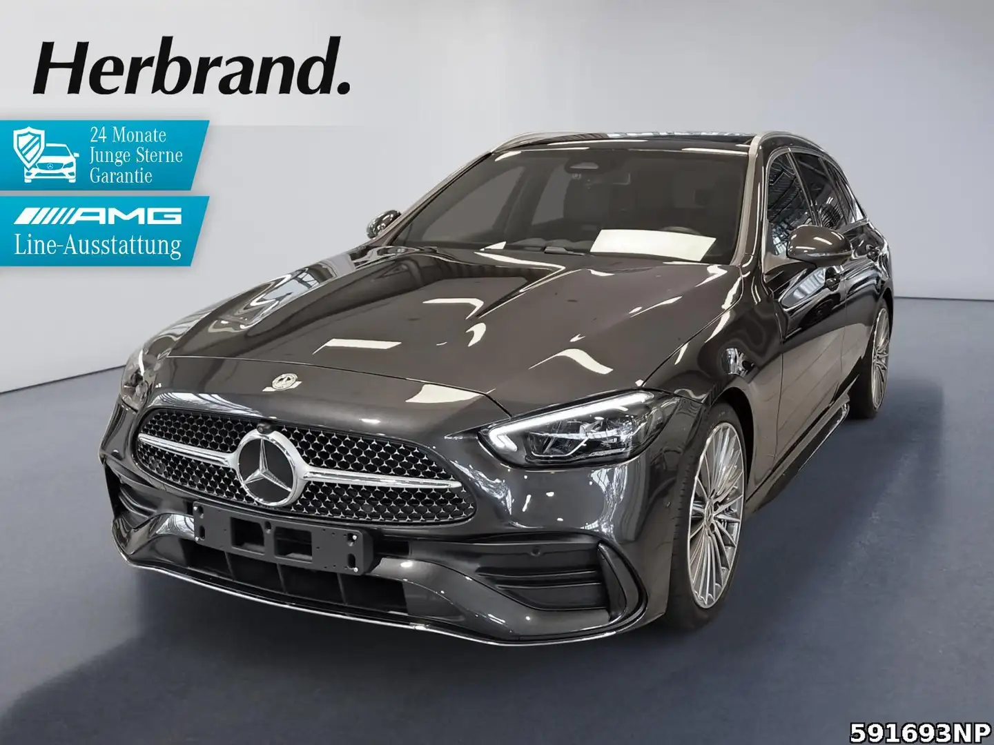 Mercedes-Benz C 180 T AMG Pano 360°Kamera Memory Distronic LED Gris - 1