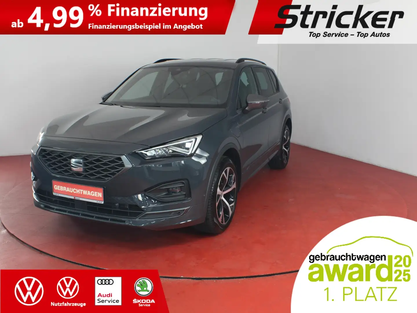 SEAT Tarraco FR 1.4TSI e-Hybrid DSG 380,-ohne Anzahlung Navi K Grau - 1