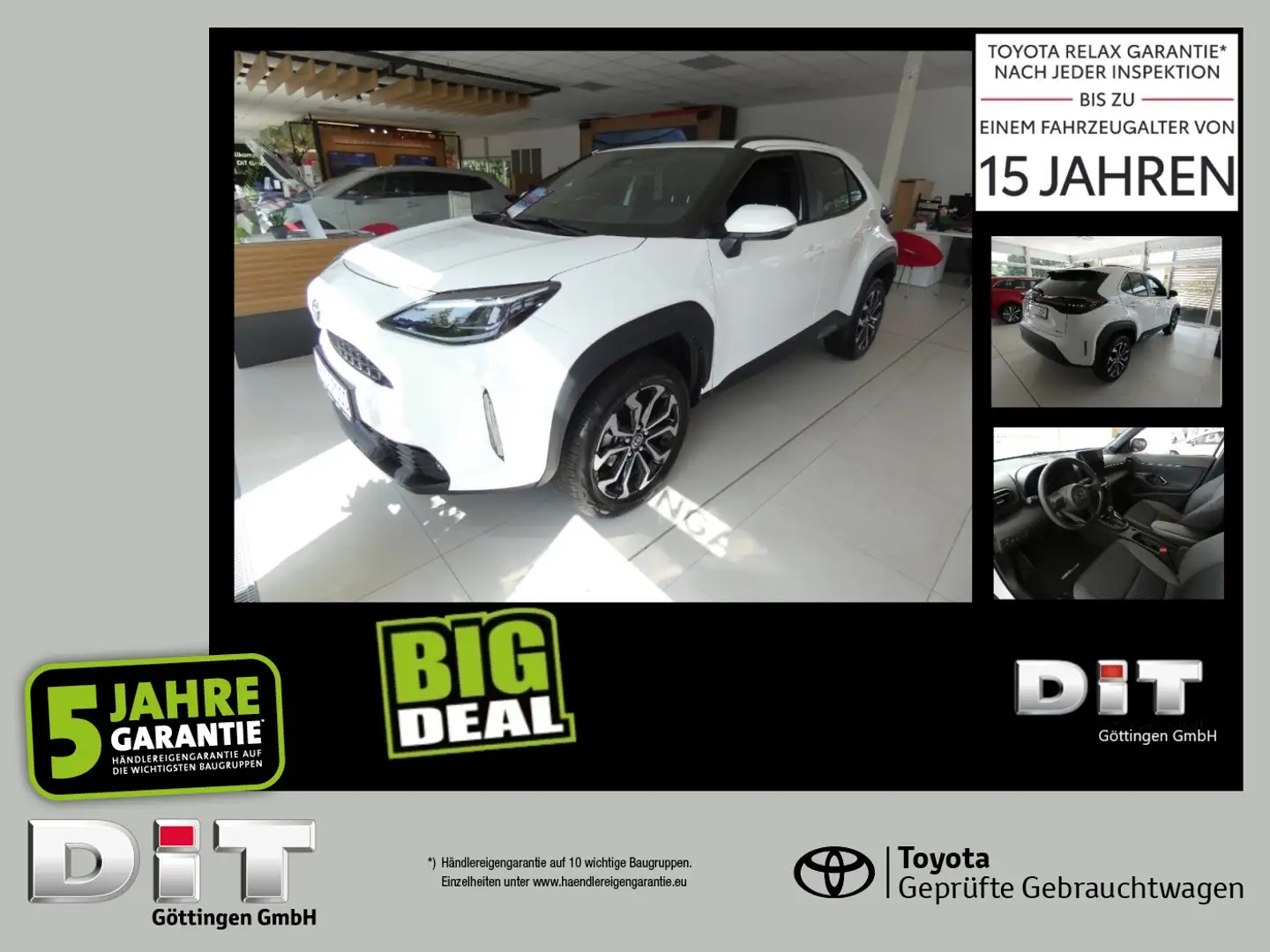 Toyota Yaris Cross 1.5 E FWD Teamplayer ACC+LED+Navi+LM Weiß - 1