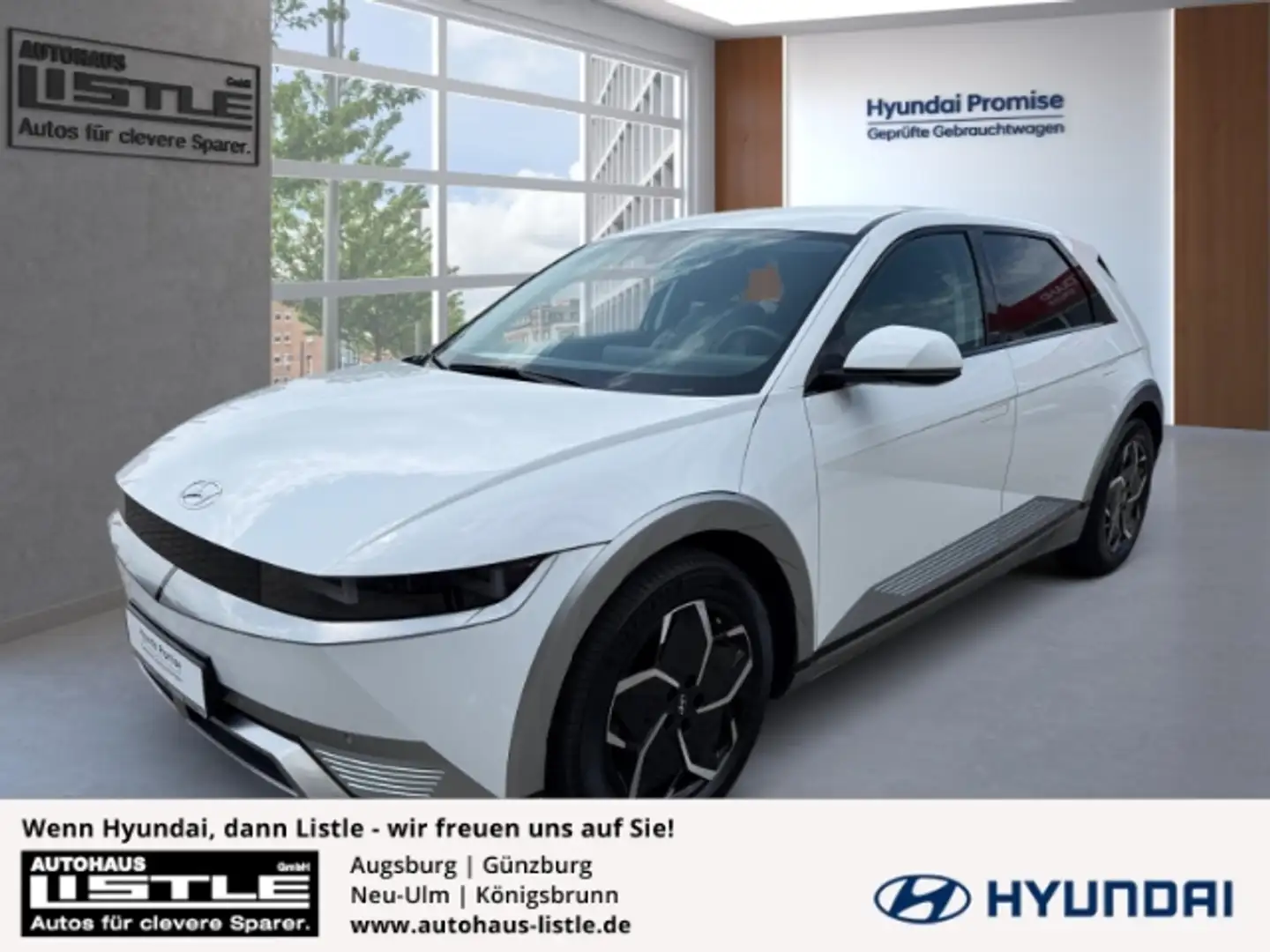 Hyundai IONIQ 5 Techniq Elektro 72 +NAVI+KLIMA+RFK+SHZ+CARPLAY+UVM Weiß - 1
