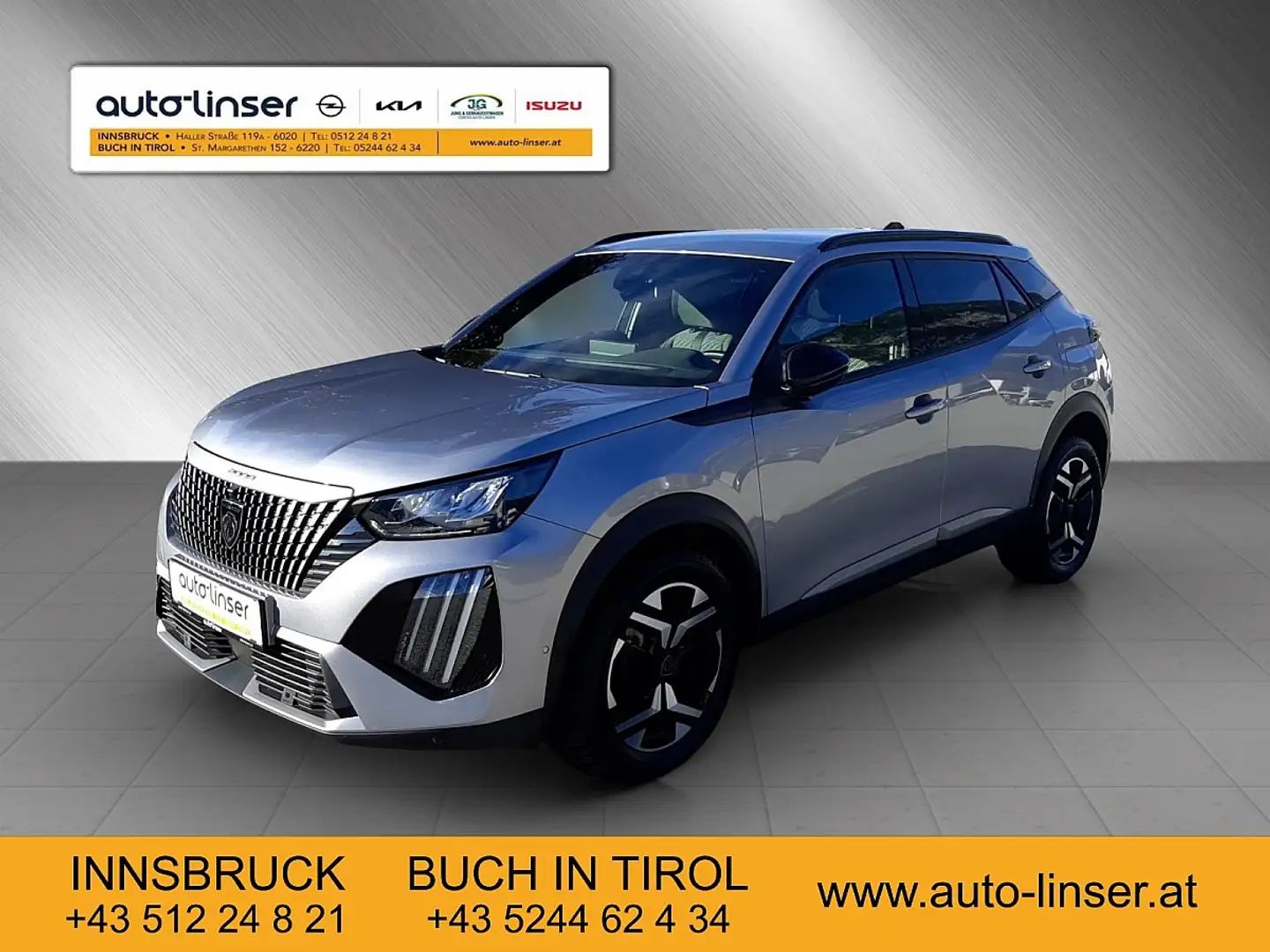 Peugeot 2008 PureTech 100 S&S Allure 6-Gang-Manuell Gris - 1