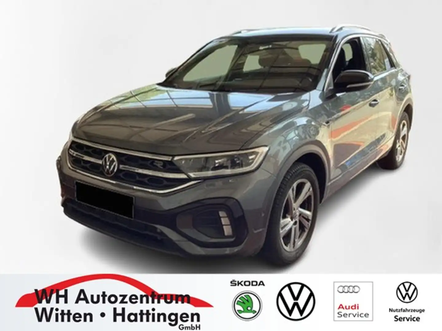 Volkswagen T-Roc 2.0 TDI DSG R-LINE NAVI AHK REARVIEW GJ-REIFEN ... Grau - 1