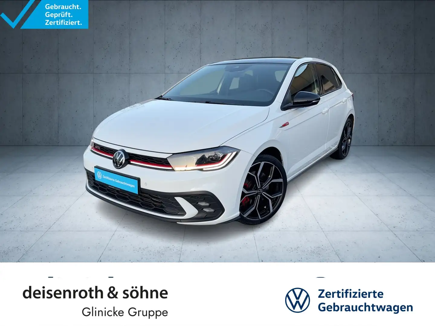 Volkswagen Polo GTI DSG Nav/Pano/beats/Kam/Matrix/ACC/18" Weiß - 1