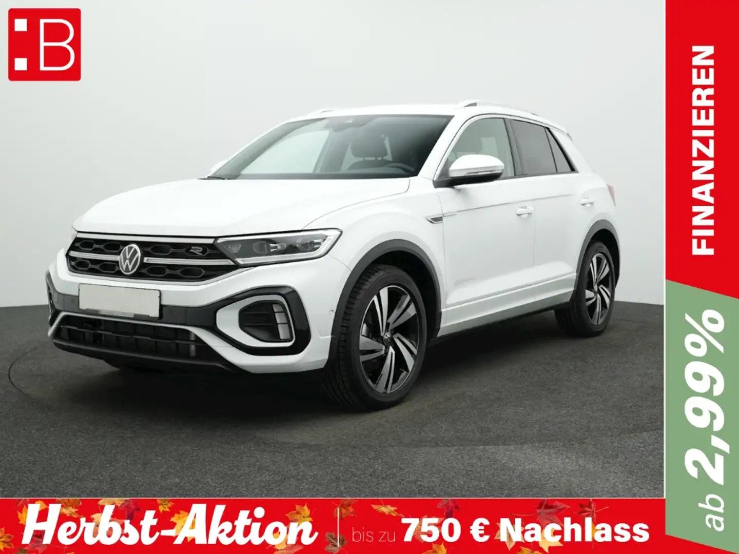 Volkswagen T-Roc 1.5 TSI DSG R-Line AHK NAVI IQ.LIGHT KAMERA NEVADA Weiß - 1