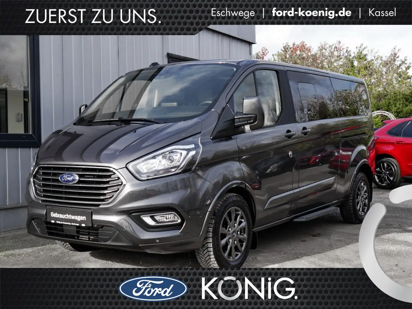 Ford Tourneo Custom Titanium L2 Leder+ParkAssist+Navi Klima Navi Gris - 1