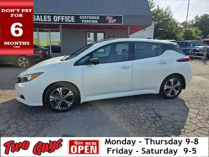 White 2020 Nissan LEAF Hatchback Front-Wheel Drive 1-Speed Automatic
