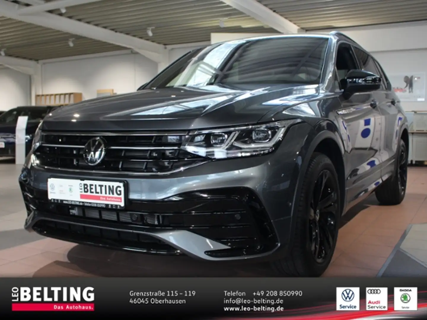 Volkswagen Tiguan Allspace R-Line 2.0 TDI 4M DSG AHK RearView BlackStyle siva - 1