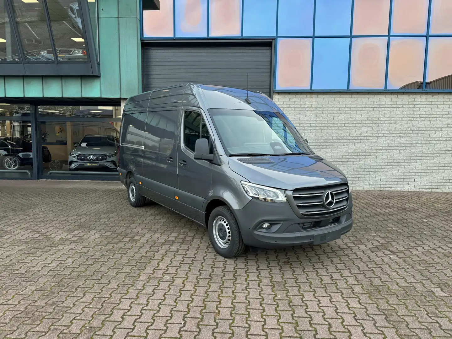 Mercedes-Benz Sprinter 317 L2H2 2x Schuifdeur Alarm kl3 Adaptieve cruise Gris - 1