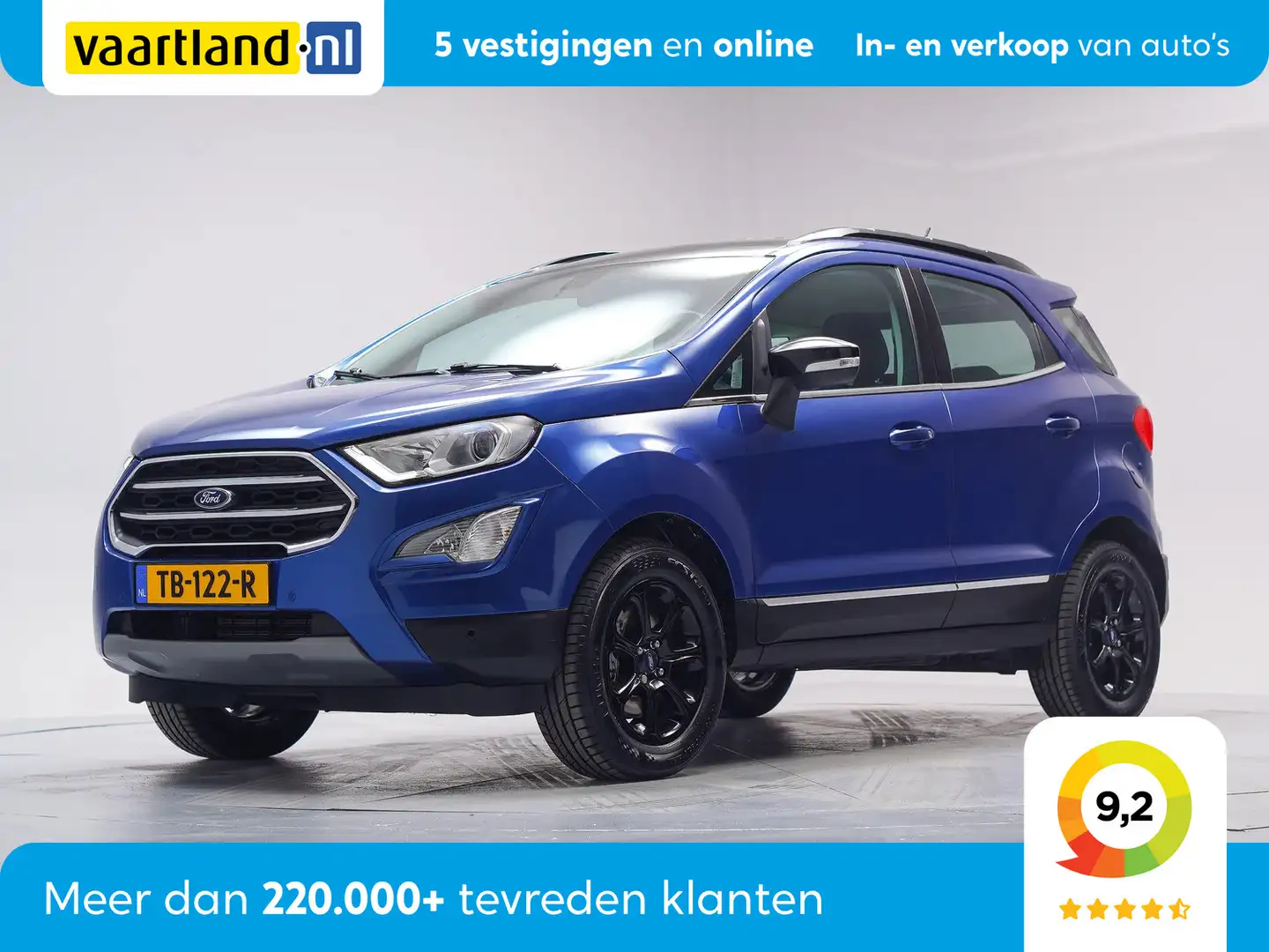 Ford EcoSport 1.0 EcoBoost Titanium Aut. ( Carplay Leder lichtme Blauw - 1