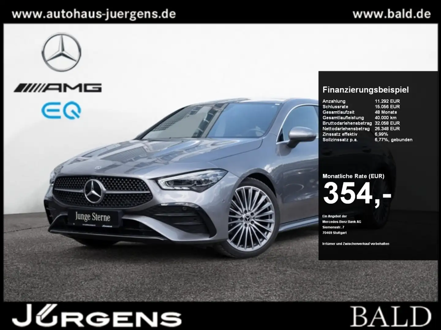 Mercedes-Benz CLA 220 d SB AMG-Sport/ILS/Pano/Stdhz/Distr/19' Grau - 1