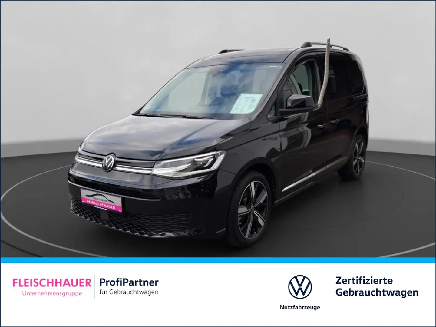 Volkswagen Caddy 2.0 TDI Style Automatik+Klimaautomatik+ACC+Panoram Schwarz - 1