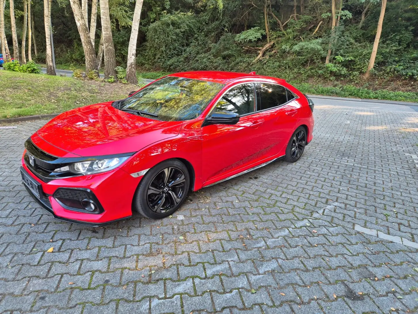 Honda Civic Lim. 5-trg. 1.0 Elegance*TOP*TÜV 7/27*GEWA Rot - 2