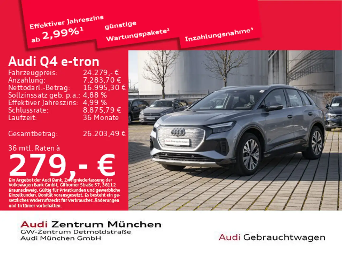 Audi Q4 e-tron 35 Virtual/Navi+/GRA Blau - 1