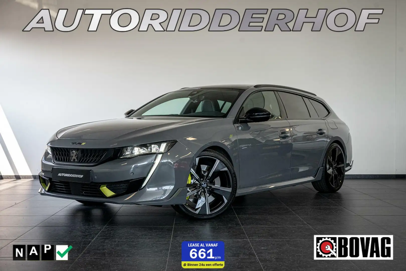 Peugeot 508 SW PSE HYbrid 360PK|Pano|7,4 kW On-board charg. Grijs - 1