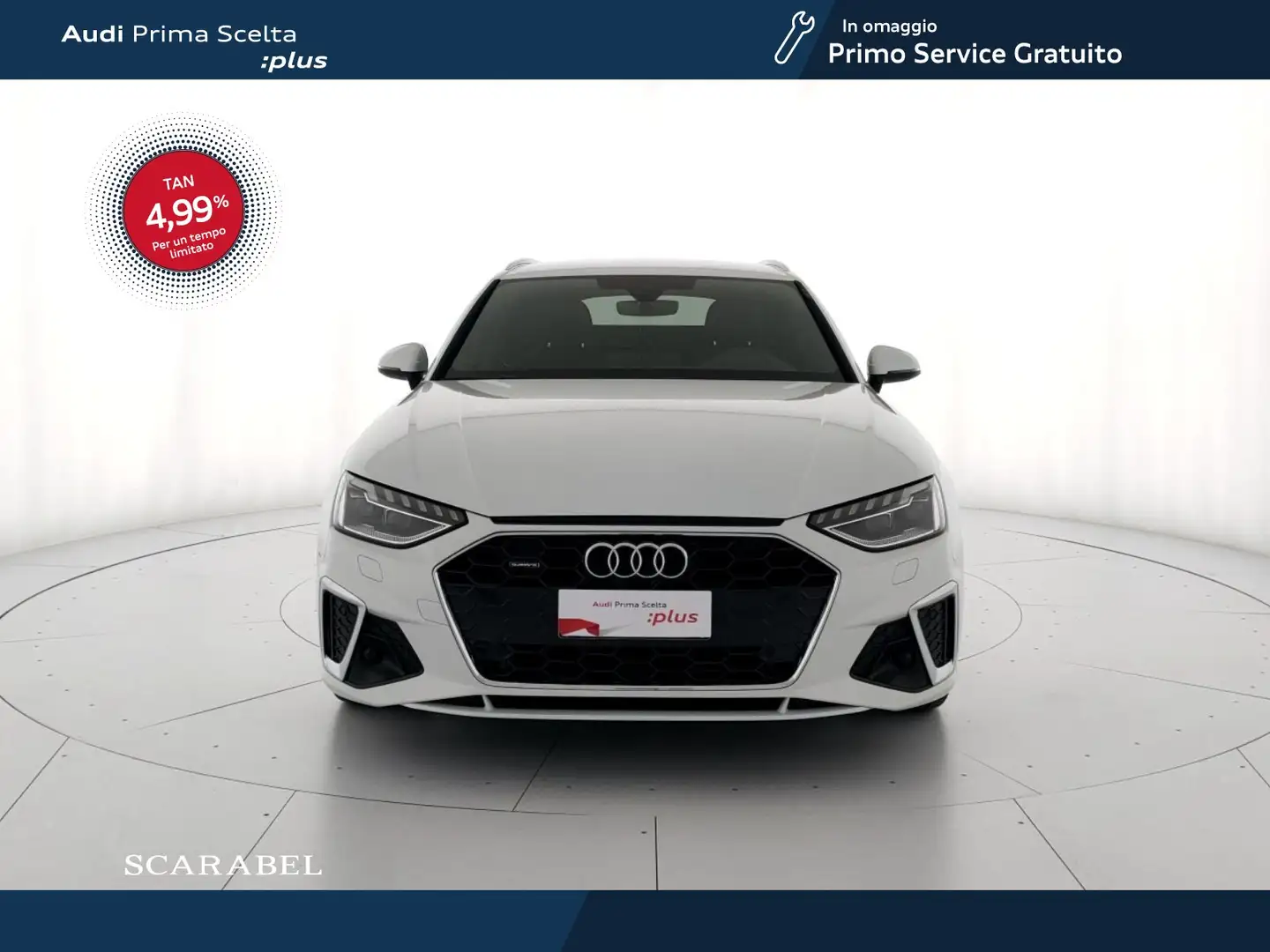 Audi A4 avant 40 2.0 tdi mhev s line edition quattro 204cv Bianco - 2