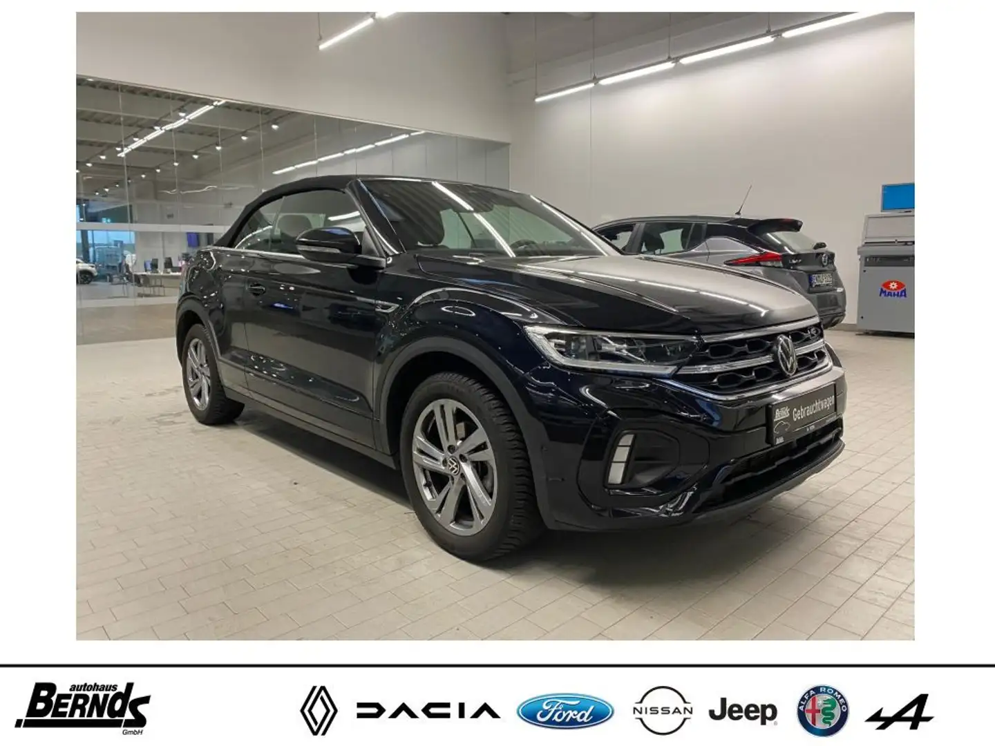 Volkswagen T-Roc Cabriolet 1.5 TSI DSG R-Line AUTOMATIK AHK LEDER Zwart - 2