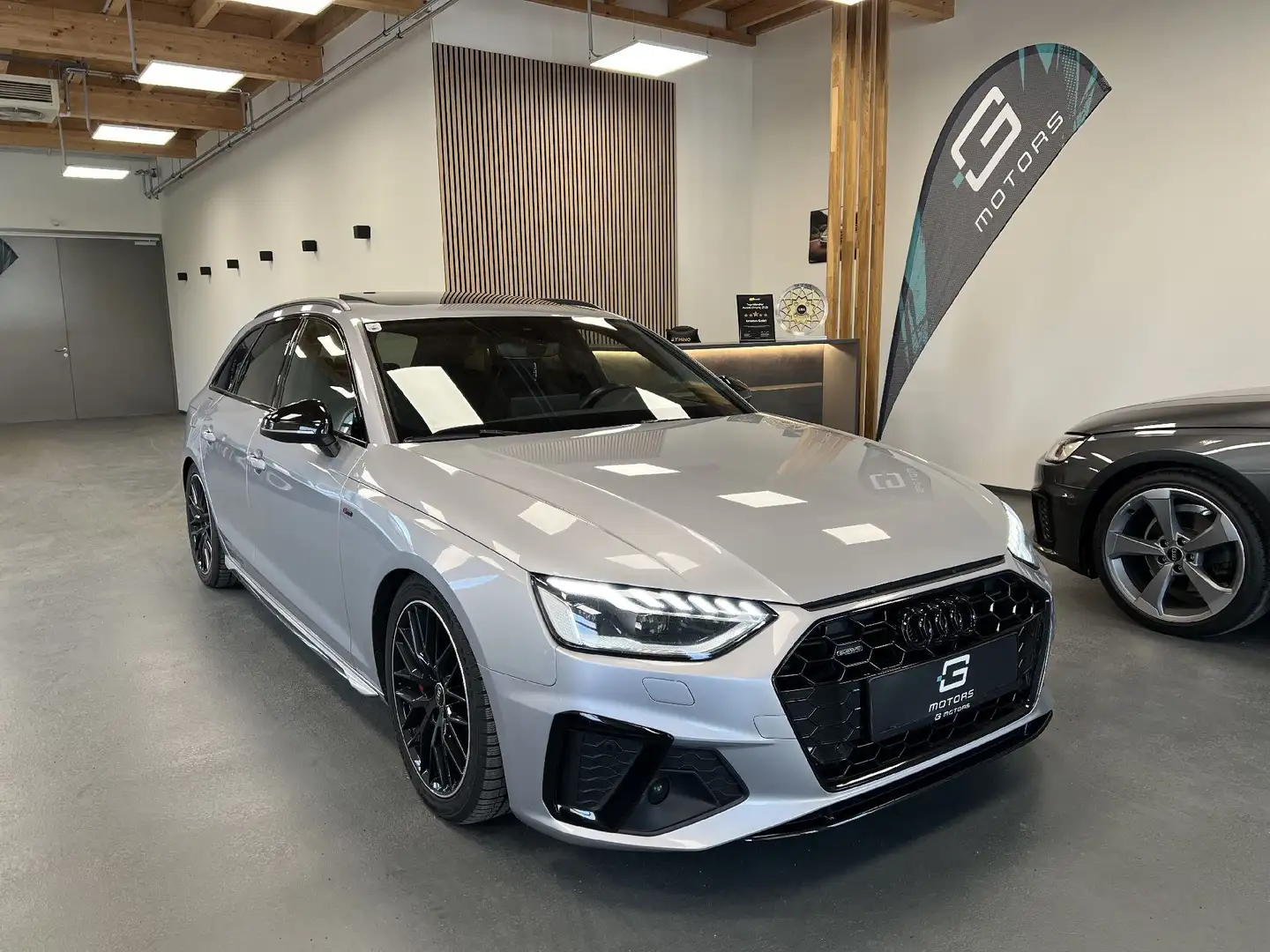 Audi A4 40 TDI SPORT QUATTRO BLACK 3X SLINE S-SITZE Silber - 2