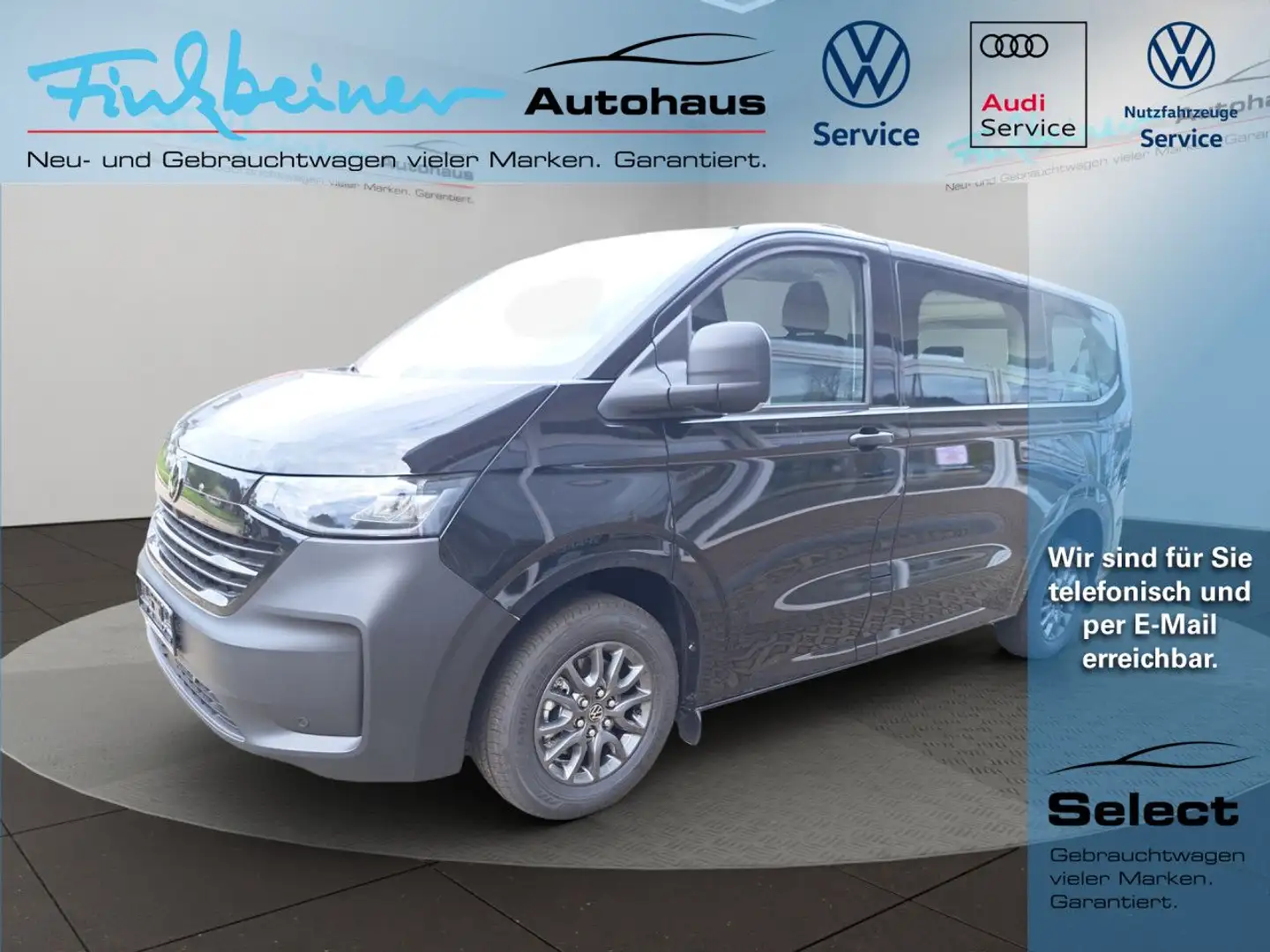 Volkswagen T7 Caravelle 4WD Allrad 2.0l TDI 9-Sitzer AHK Navi Schwarz - 1