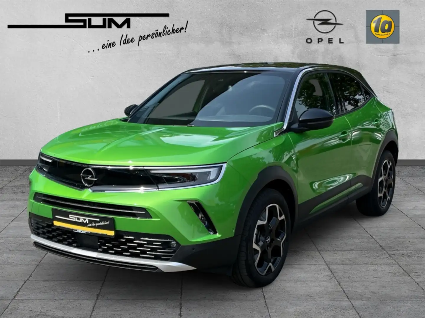 Opel Mokka Automatik Ultimate Navi SHZ LHZ Leder LED  DigiCoc Vert - 1