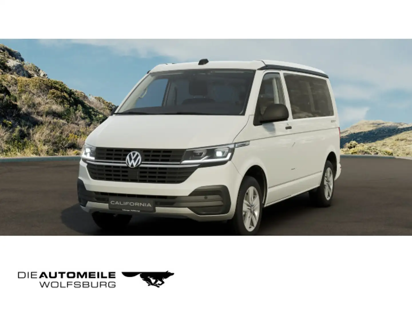 Volkswagen T6.1 California 2.0 TDI SCR DSG 5-Sitzer Beach C Weiß - 1