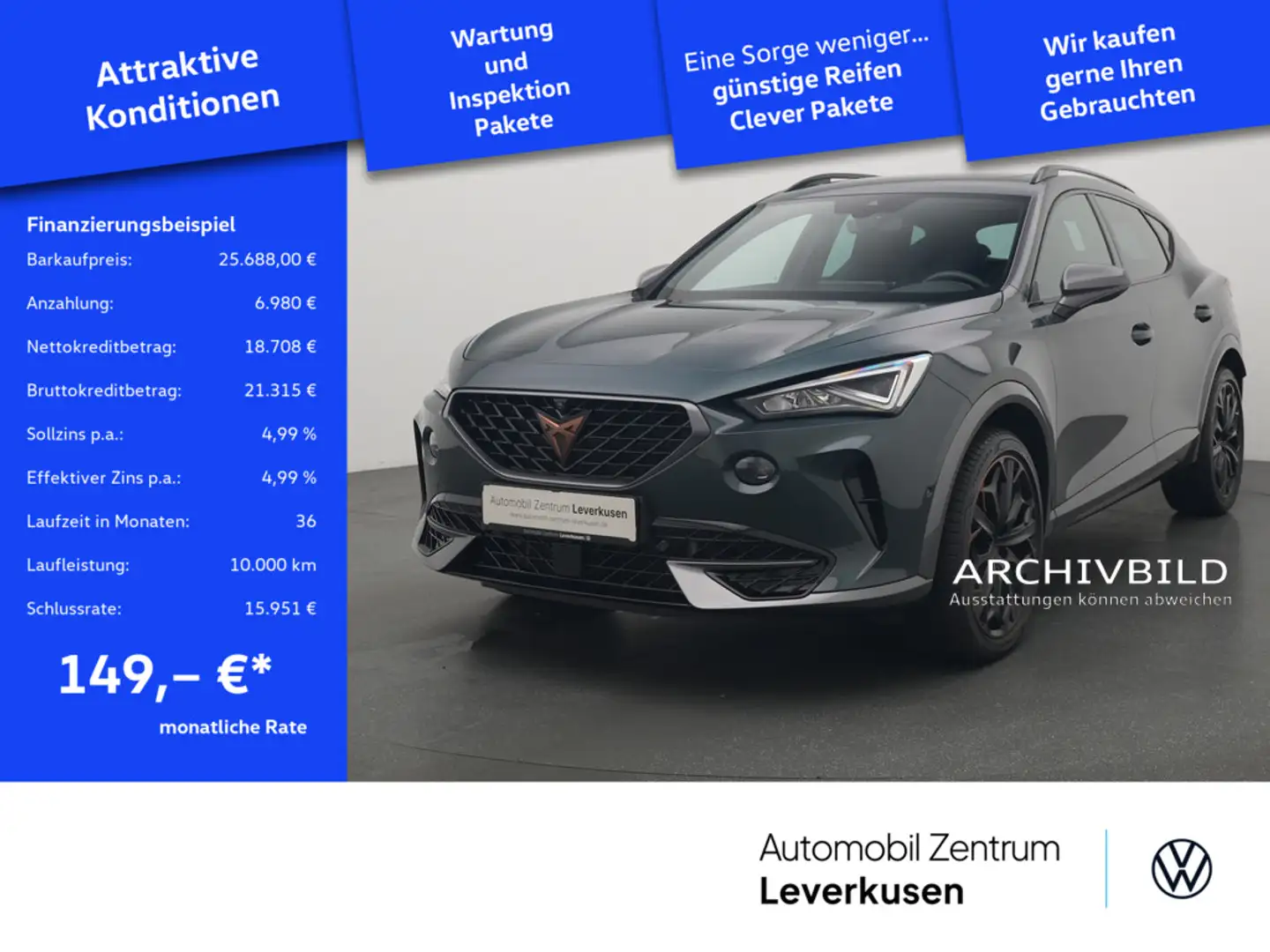 CUPRA Formentor DSG KAM ACC LED NAVI Schwarz - 1