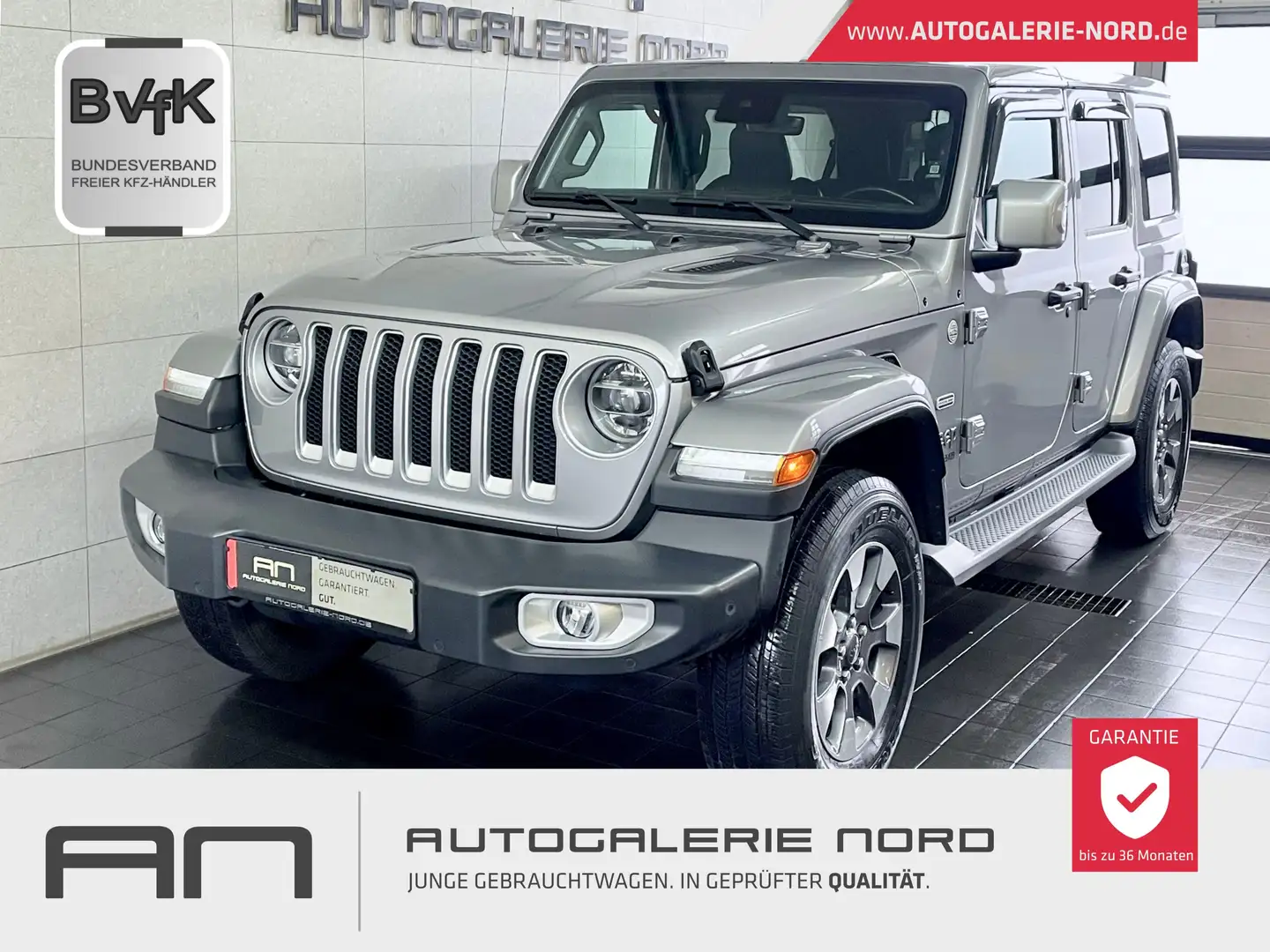 Jeep Wrangler / Wrangler Unlimited Sahara + Softtop Silber - 1