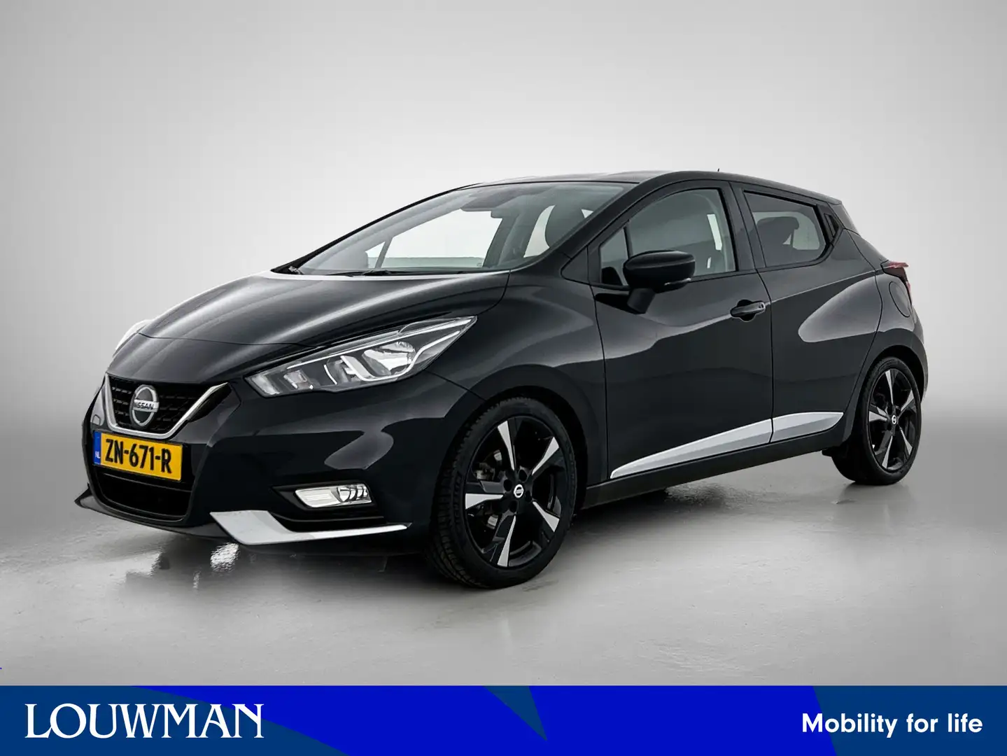 Nissan Micra 1.0 IG-T N-Connecta | Navigatie | Smart key | LM v Zwart - 1