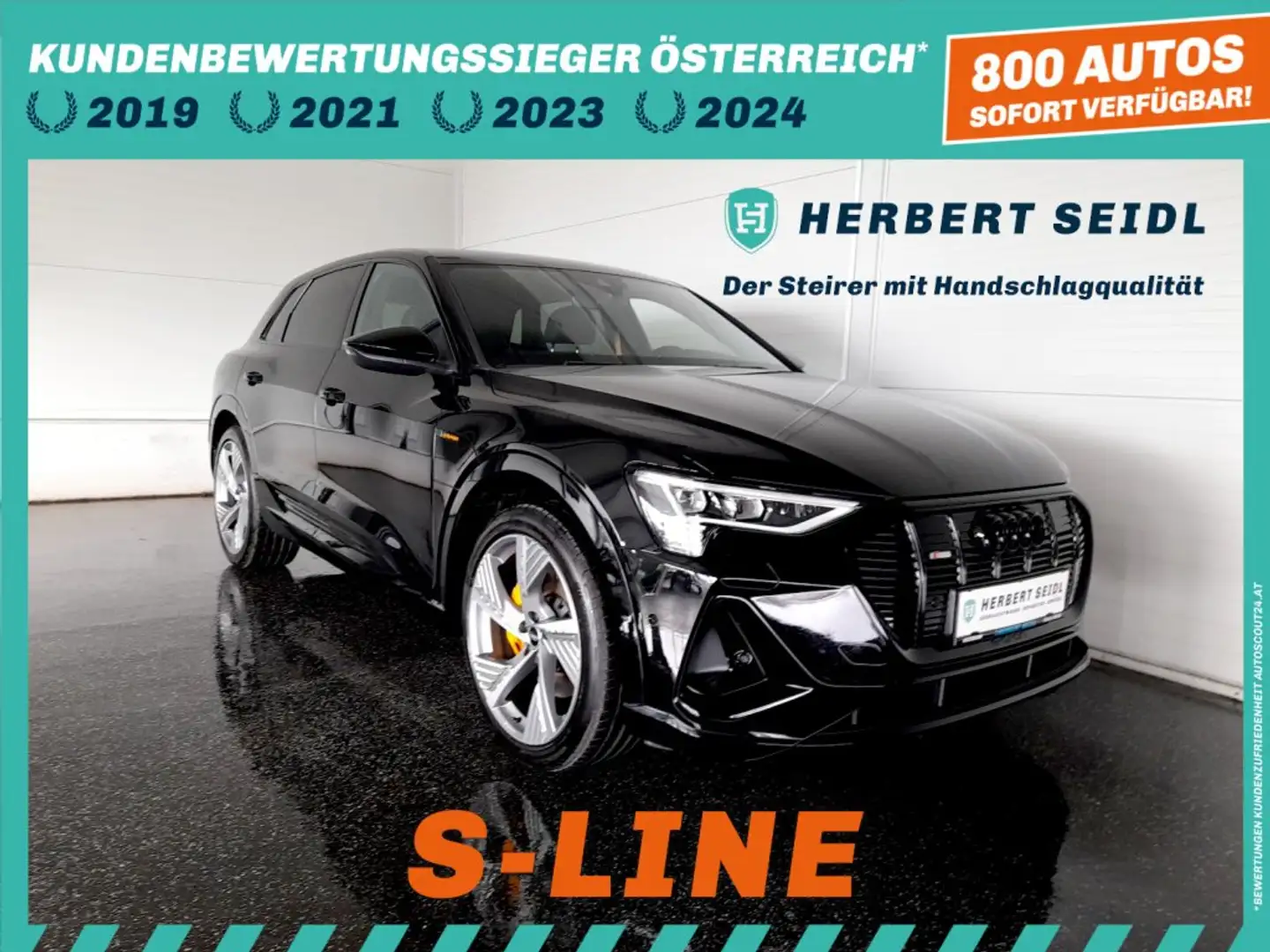 Audi e-tron 50 quattro S-LINE BLACK EDITION *NP € 99.883,- / 22 ZOLL / S-LINE PLUS SITZE MIT MEMORY / MATRIX-LED / HEAD-UP / B&O SOUN Schwarz - 1