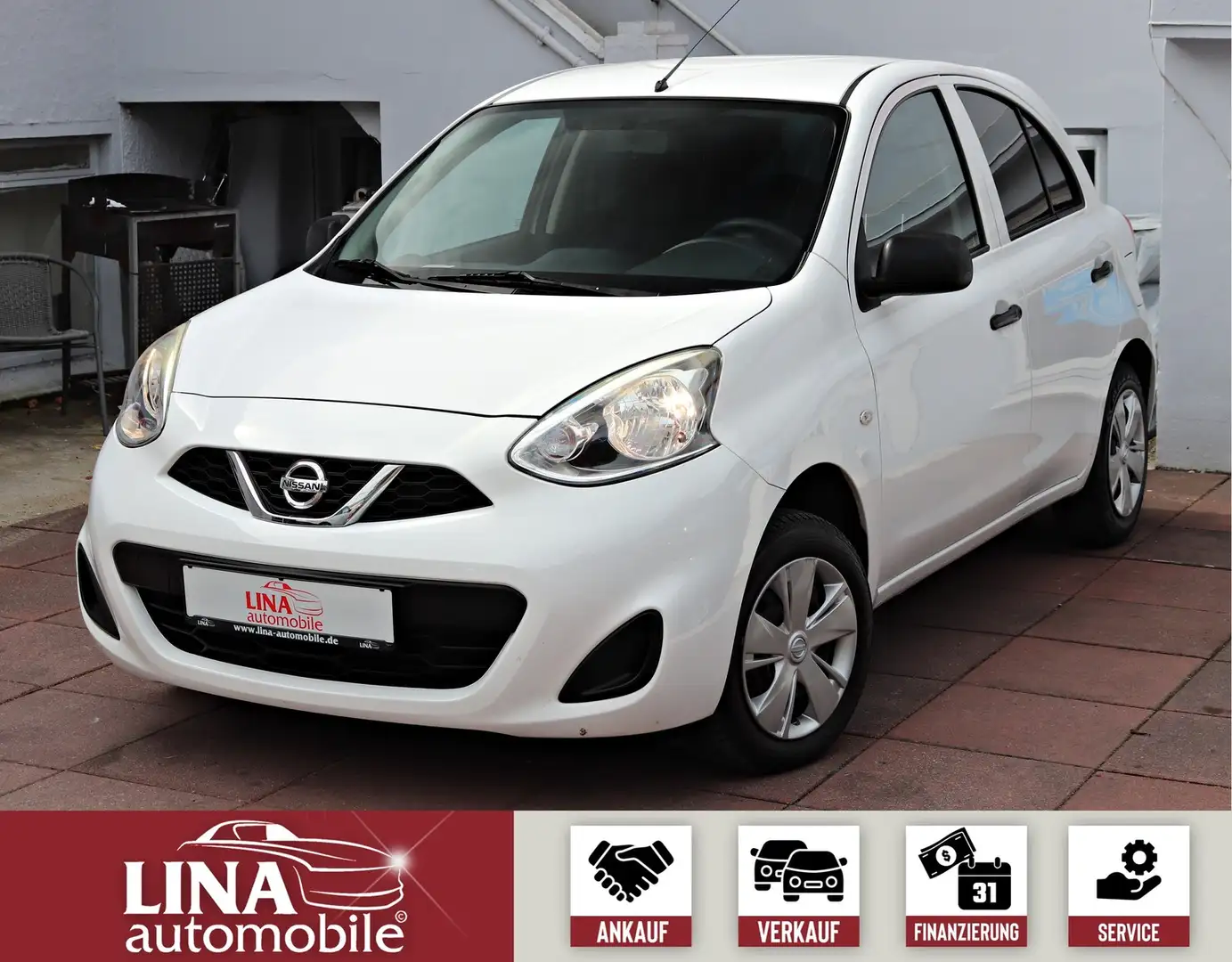 Nissan Micra Visia First KLIMA*Servo*USB+AUX*Bluetooth* Wit - 1