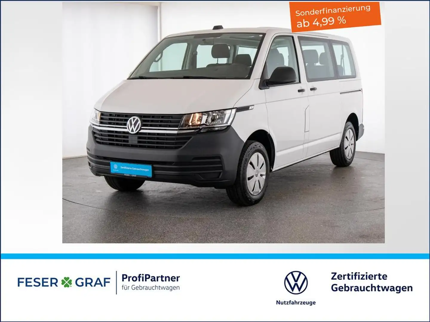 Volkswagen T6.1 Kombi 6.1 2.0TDI 8Sitze 2xKlimaanlage 2xSchieb Bianco - 1