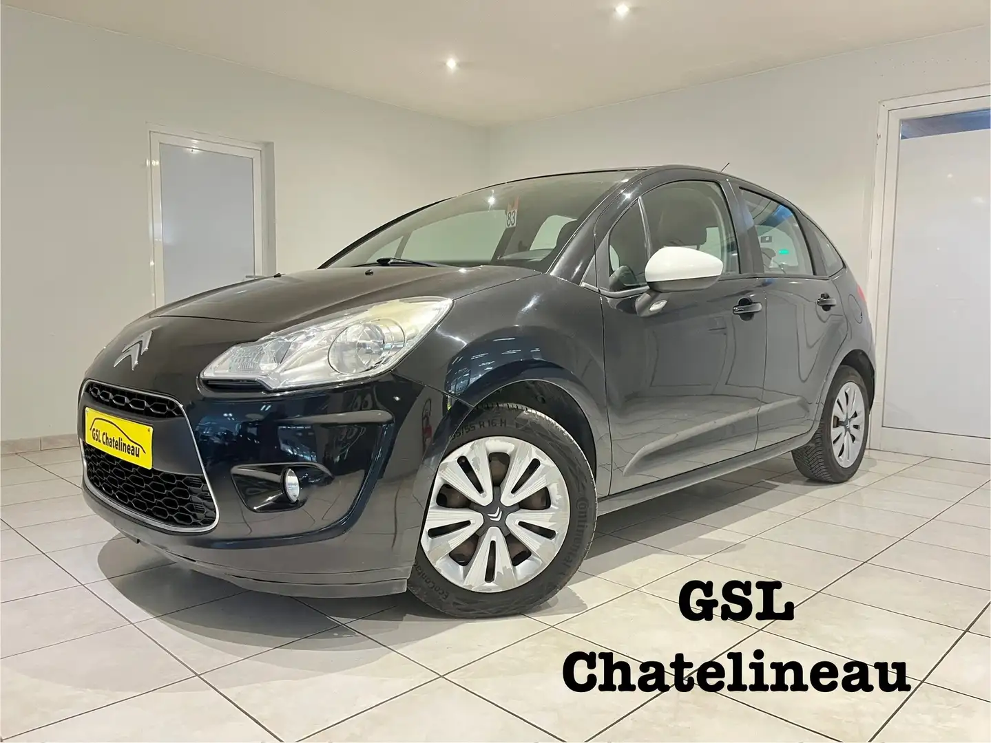 Citroen C3 1.4HDi 68cv 2012 Noir 5 portes Airco Garantie 1an Zwart - 1
