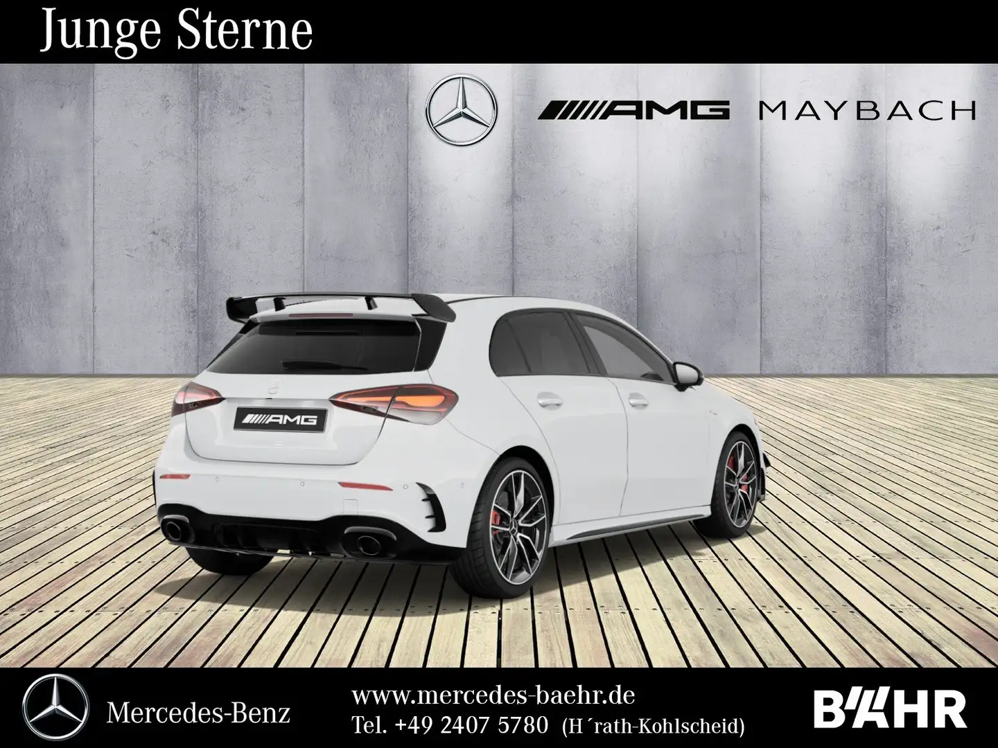 Mercedes-Benz A 35 AMG A 35 AMG 4M Aero+Night/MBUX/Multibeam/360°/LMR19 Bílá - 2