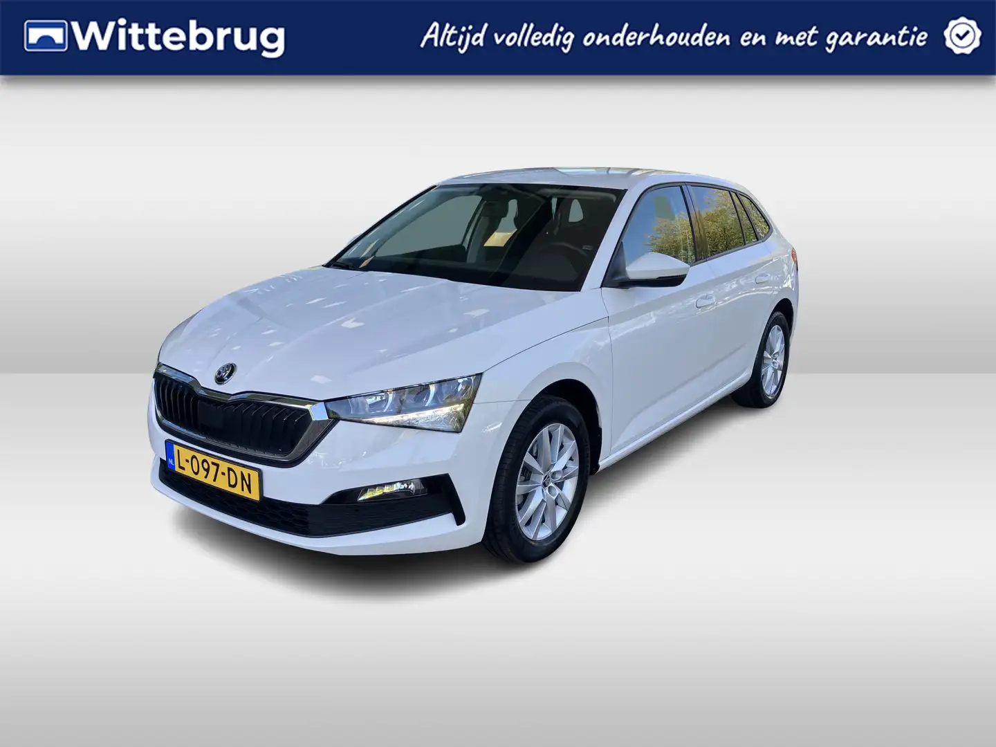 Skoda Scala 1.0 TSI Ambition / Led/ Airco/ APP/ Do Glas/ 16 lm Bianco - 1