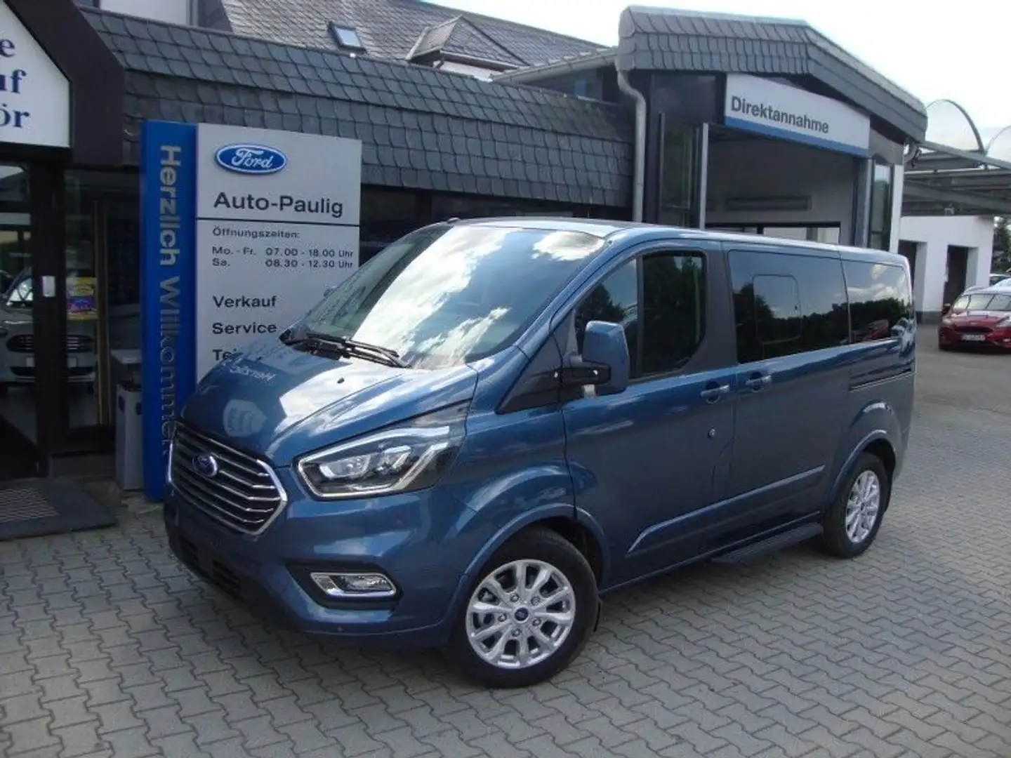 Ford Tourneo Custom L1 170Ps Titanium X Bleu - 1