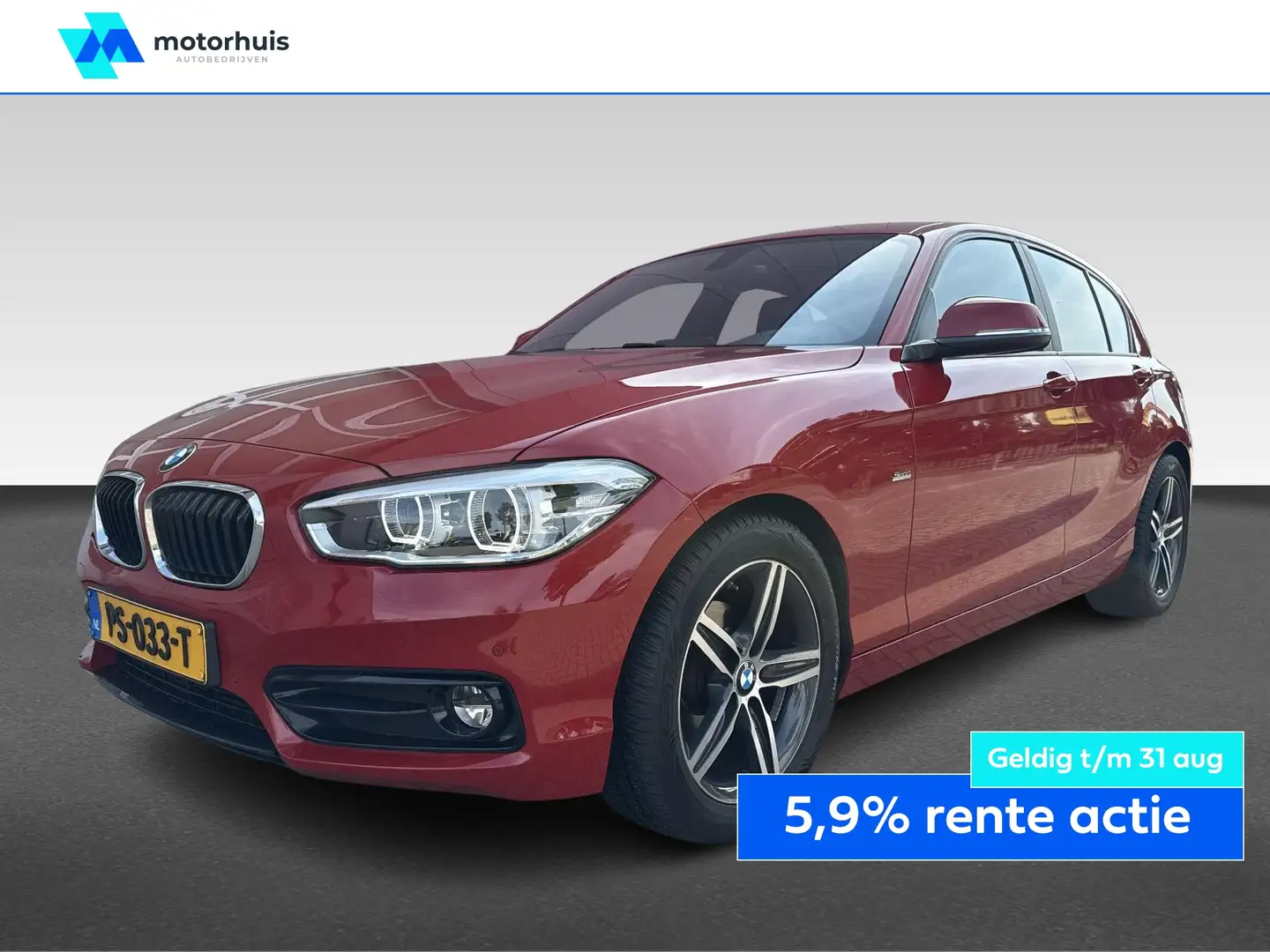 BMW 118 1-Serie (f20) 118i 136pk Aut8 Sport-Line High Exec Rood - 1