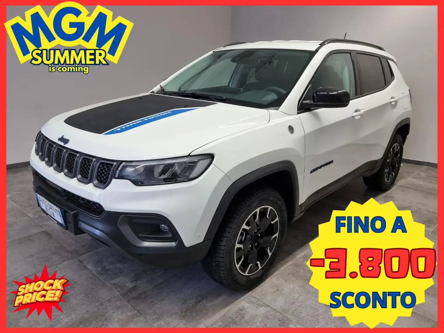 Jeep Compass 1.3 Turbo T4 240 CV PHEV AT6 4xe Trailhawk White - 1