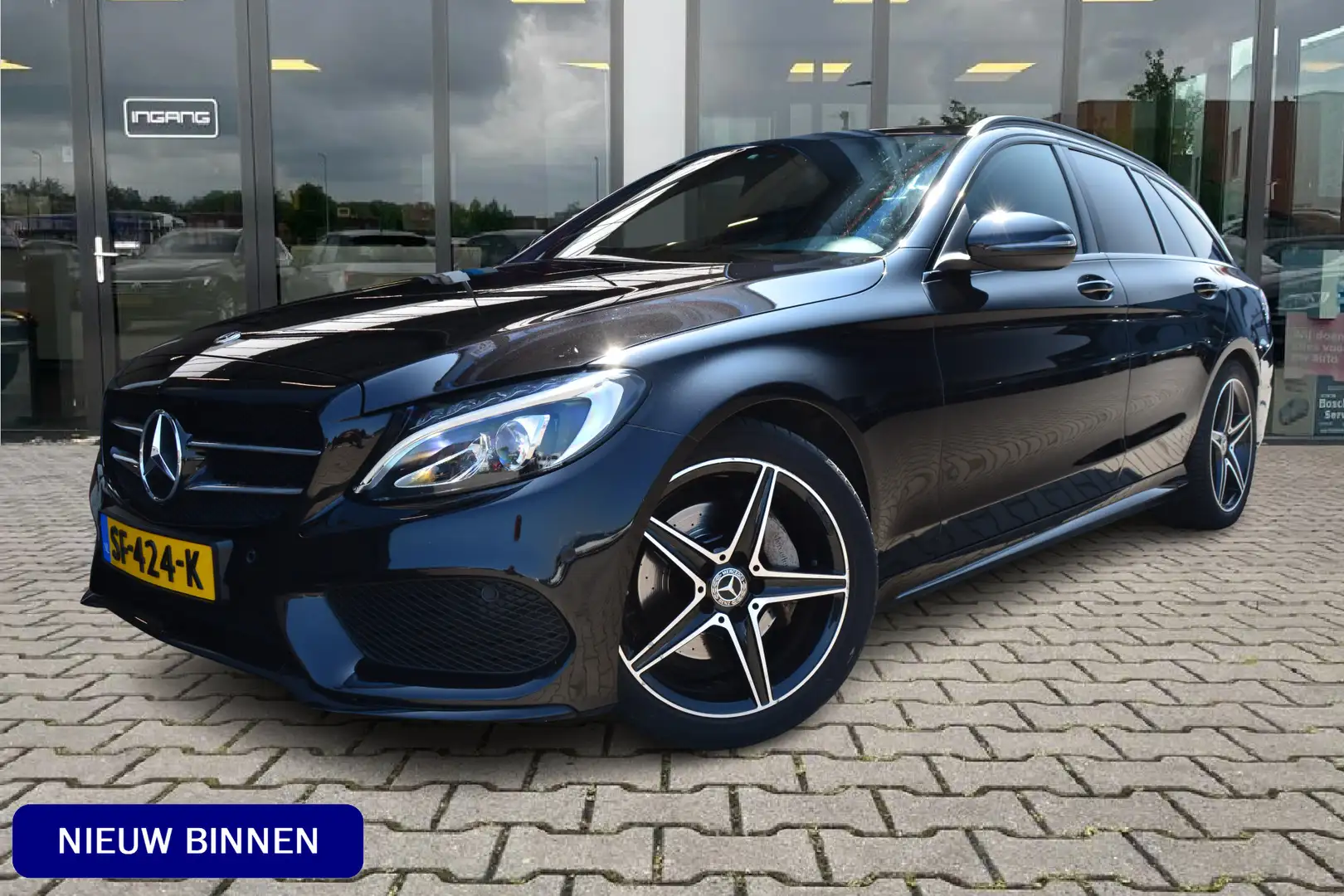 Mercedes-Benz C 180 Estate AMG | Pano | Camera | Trekhaak | Zwart - 1