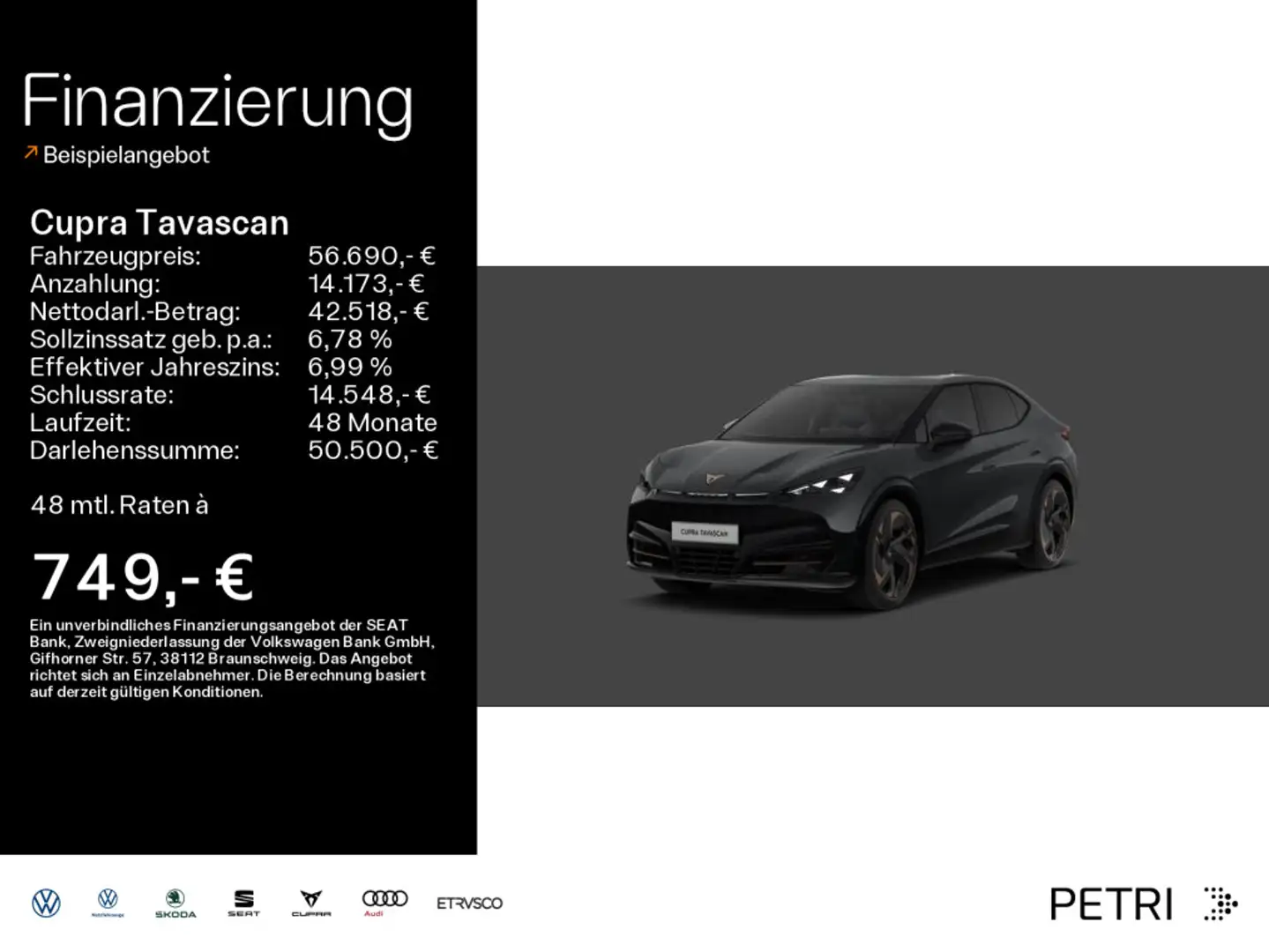 CUPRA Tavascan VZ 4Drive 340 PS *HuD*Pano*Matrix*Kam* Gris - 1