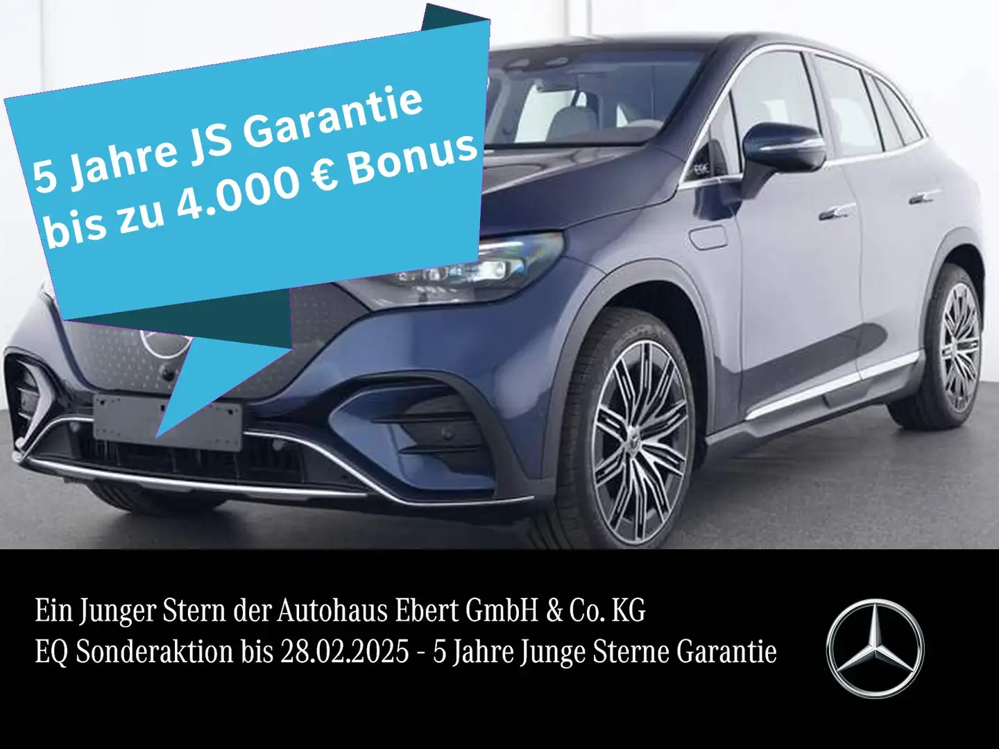 Mercedes-Benz EQE SUV EQE350 4M SUV AMG Prem HYPER Memo DISTRO HAL 21" Blauw - 1