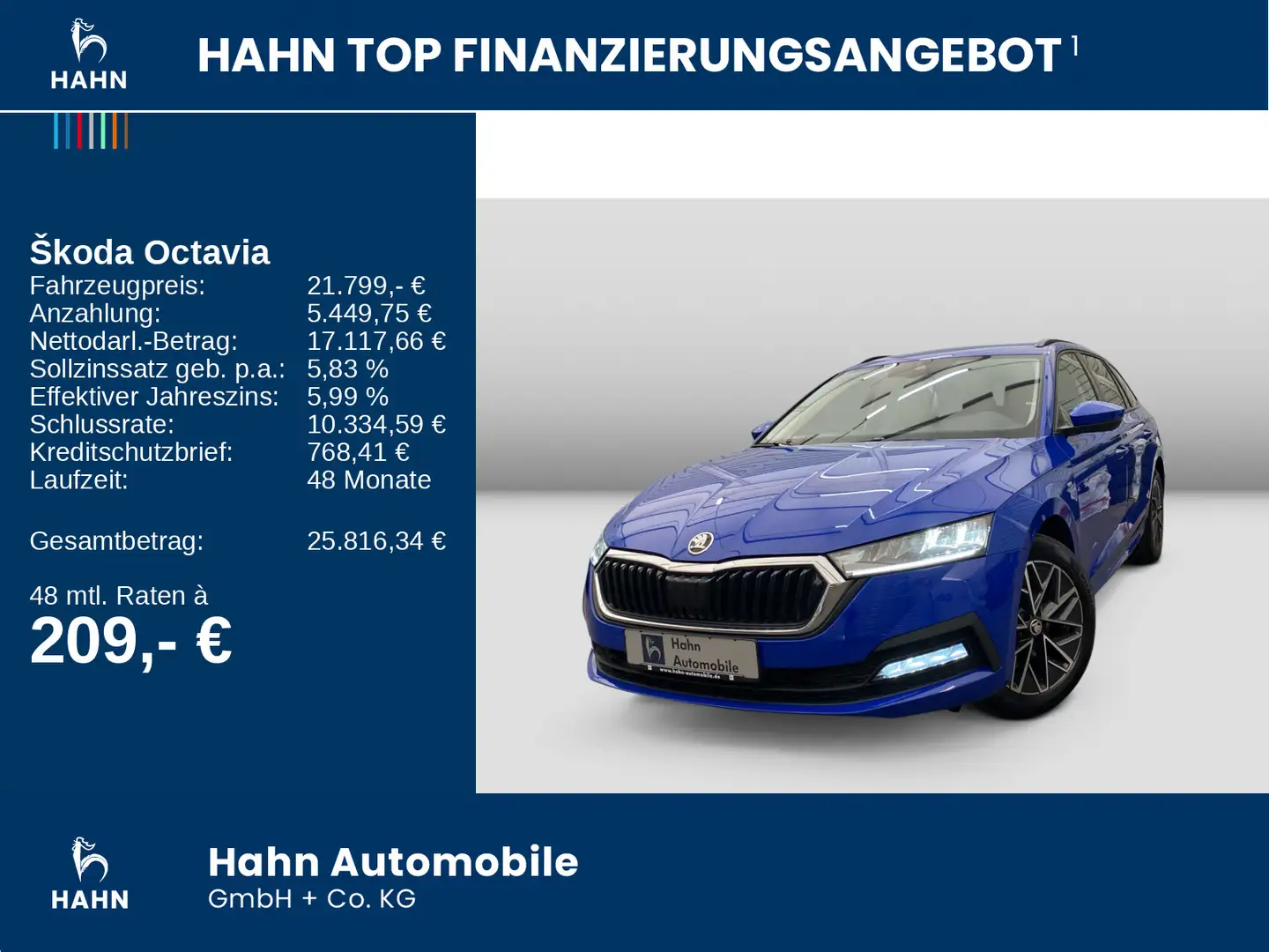 Skoda Octavia Combi 1.5 TSI DSG e-TEC Clever AHK Kam Bleu - 2