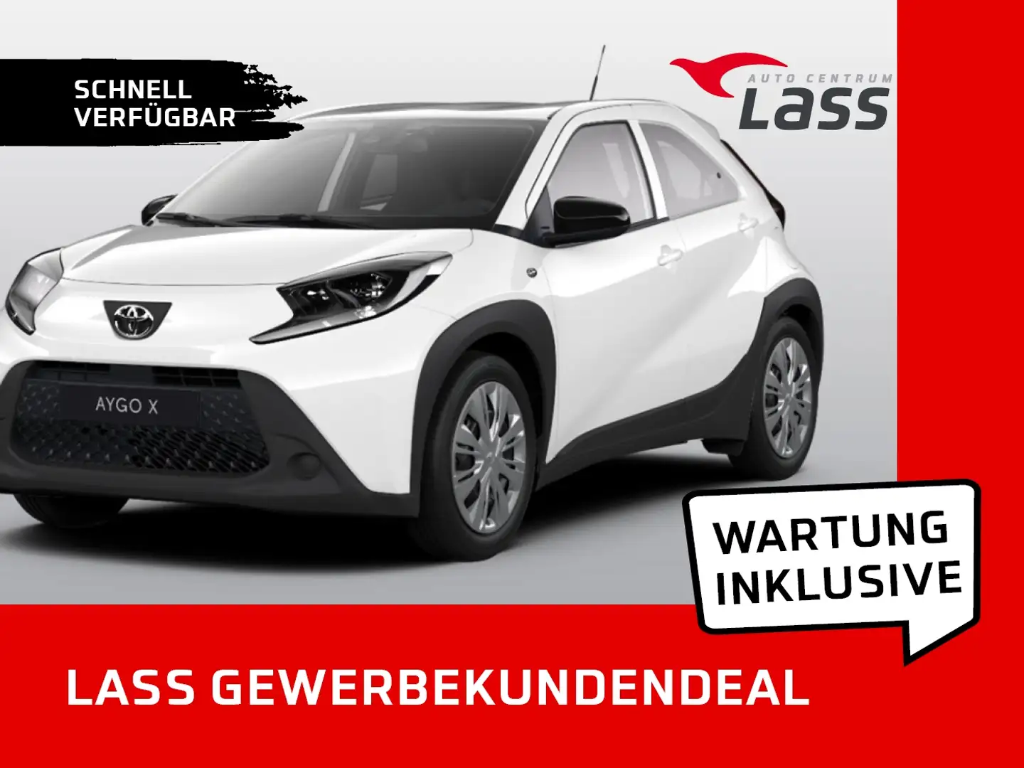 Toyota Aygo X 1.0l Business für Pflege und Medizin incl. Wartung Wit - 1