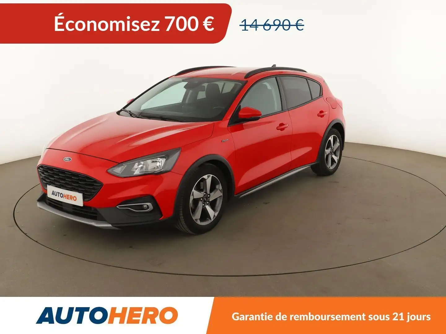 Ford Focus 1.0 EcoBoost Active Auto Rouge - 1